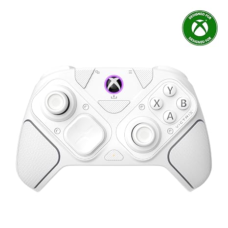 Turtle Beach Victrix Pro BFG Reloaded Wireless Gaming Controller for Xbox | Xbox Series X|S, Xbox One, PC, Modular, Fightpad Module, Hall-Effect Sticks, Triggers, 4 Remappable Buttons, Esports, White