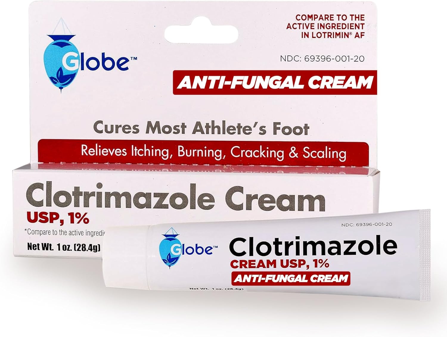 Crema antifúngica de clotrimazol 1 % USP 1 onza comparar con Lotrimin, 1