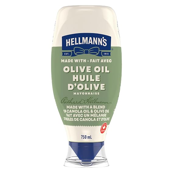 Hellmann's Mayonnaise, Olive Oil, 750 ml/25.4 fl. oz., (Imported from Canada)