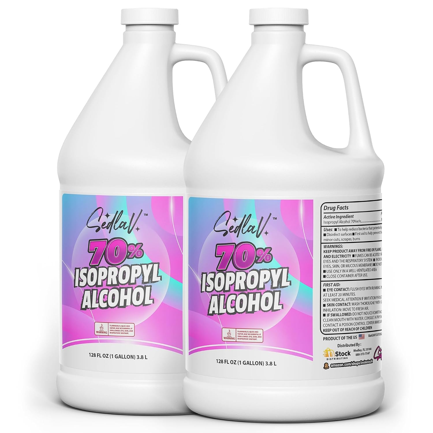 Isopropyl Alcohol 70% First Aid Antiseptic for Minor Cuts and Scrapes Rubbing Alcohol 2 Gallons of 70% Isopropyl Alcohol
