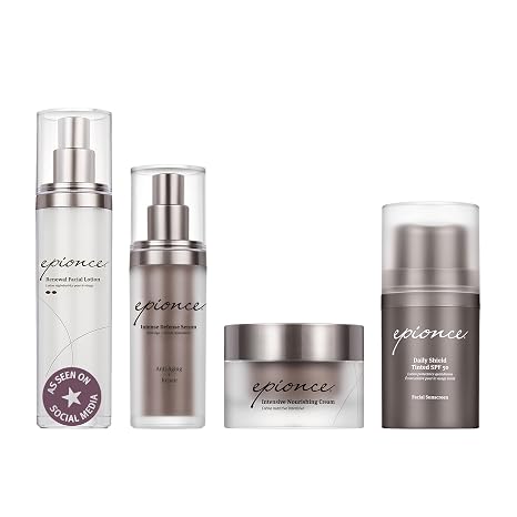 Epionce Barrier Skincare Kit | Intensive Nourishing Cream, Intense Defense Serum, Daily Shield SPF & Renewal Lotion | Hydrates, Defends & Restores