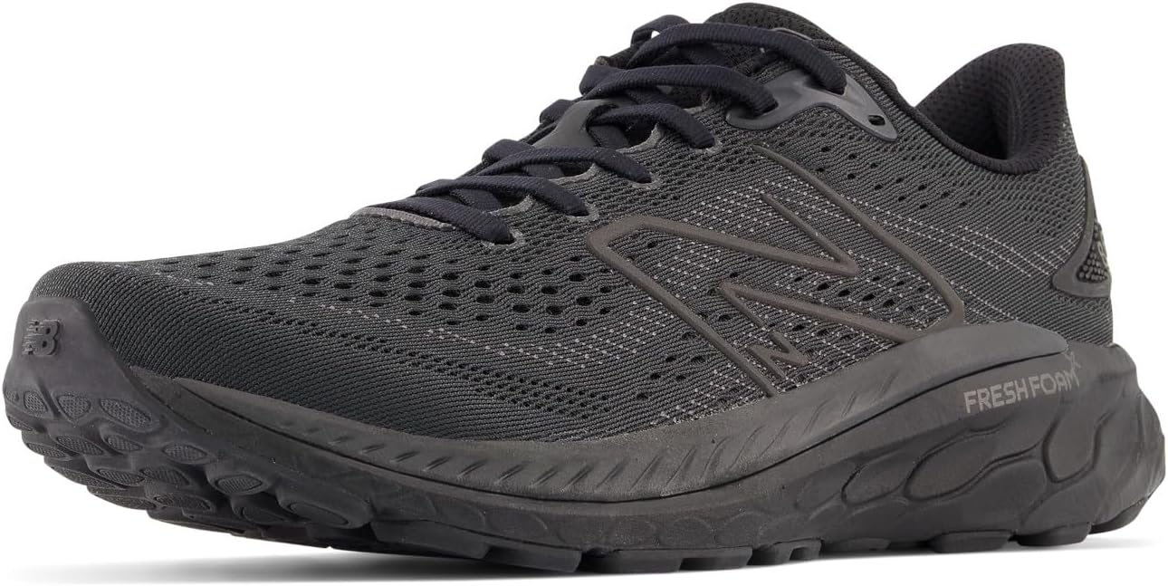 New Balance Men's Fresh Foam 860 V13 Running Shoe, Black/Phantom, 7.5 Medium
