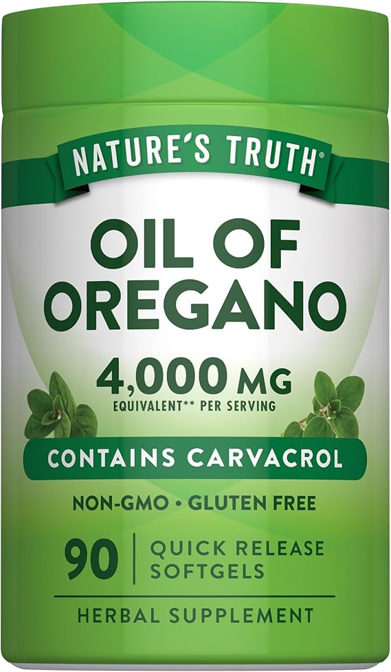 Nature's Truth Oregano Oil Softgels | 90 Pills | Contains Carvacrol