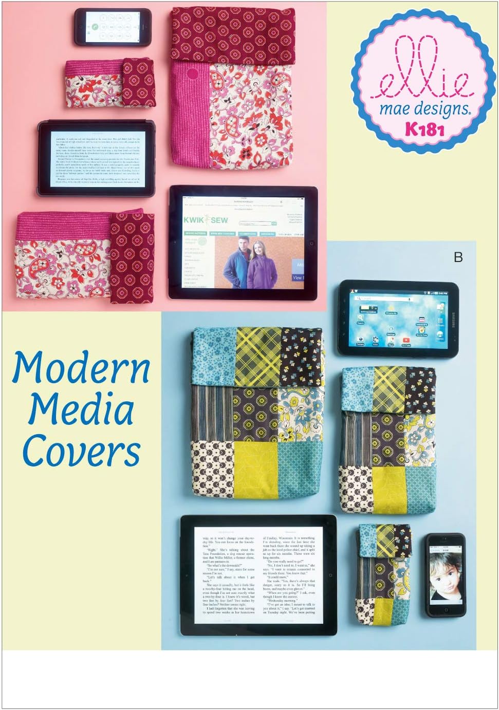 KWIK-SEW PATTERNS K0181 Electronic Device Cases