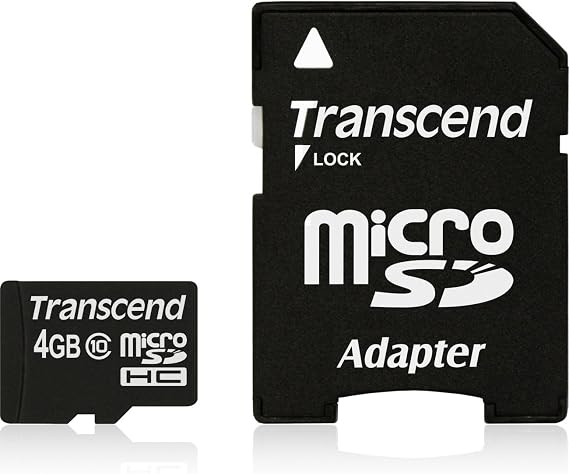 Transcend TS4GUSDHC10 4 GB microSD High Capacity (microSDHC) - Class 10 - 1 Card