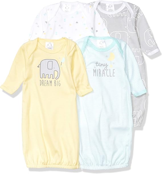 Gerber Unisex Baby 4-Pack Sleeper Gown