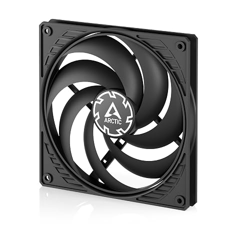 ARCTIC P14 Slim PWM PST - PC Fan 140 mm Case Fan Ultra Slim Optimised for static pressure case fan with PST connection (PWM sharing technology) ultra slim 120-1800 rpm