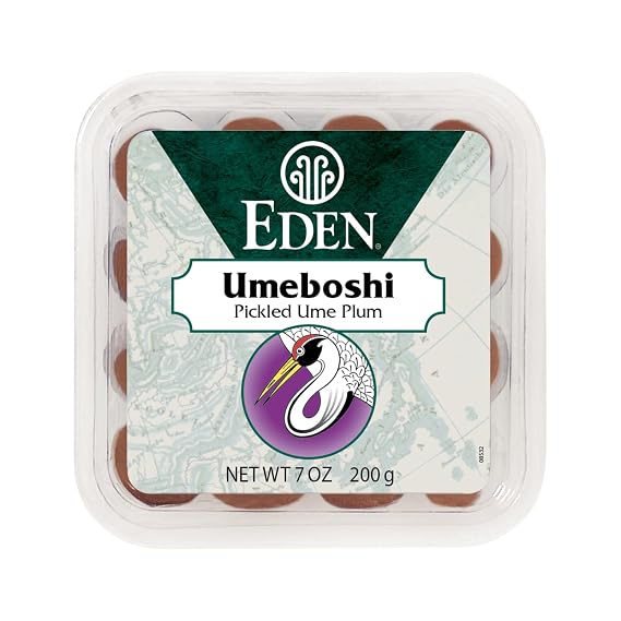 Eden Foods Umeboshi Plums, Whole, 7.05 oz