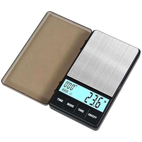 Coffee Scales with Timer and Electronic Kitchen Scales for Food Coffee Jewellery Medicine