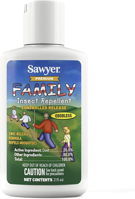 Sawyer Products 20% DEET Premium Family Insect Repellent Controlled Release