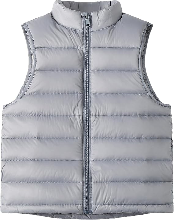 Happy Cherry Down Puffer Vest for Boy Girls Lightweight Water-Resistant Winter Jacket Outwear Kids Fall Sleeveless Coats