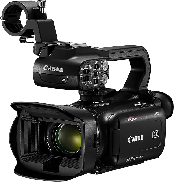 Canon XA60 Professional UHD 4K Camcorder Lens Kit (Black)