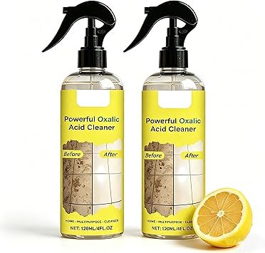 2Pcs Powerful Acid Cleaner,Multipurpose Home Cleaner,Kitchen Cleaner Spray,Multi-Purpose Oils Stain Cleaner,Powerful Cleaner for Kitchens,Floors and Toilet(120ml)