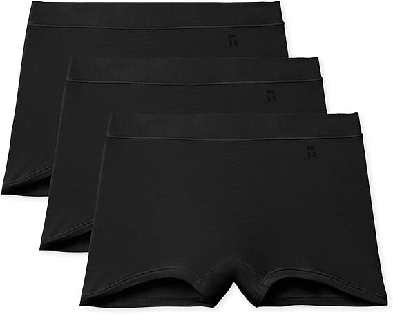 Tommy John Women's Underwear, Boyshort Panties, Cool Cotton Fabric, 3 Pack