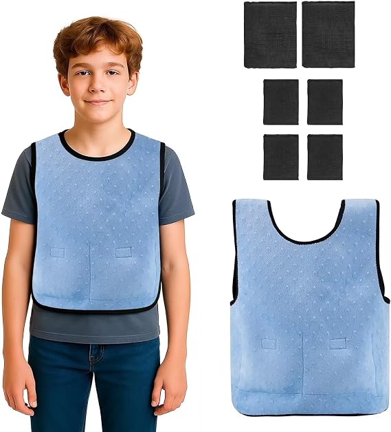 Yxmeiguo Weighted Vest for Kids with Sensory Issues, 6 Removable Weights