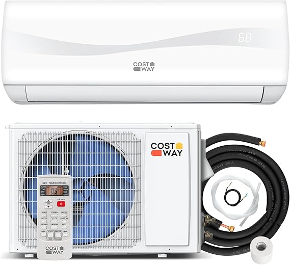 COSTWAY 9000BTU Mini Split Air Conditioner& Heater