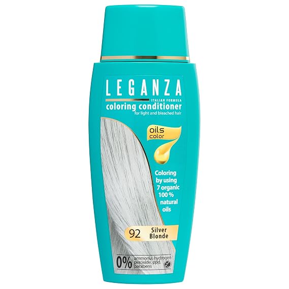 Coloring Conditioner Color 92 Silver Blonde with 7 Natural Oils Ammonia and Paraben Free