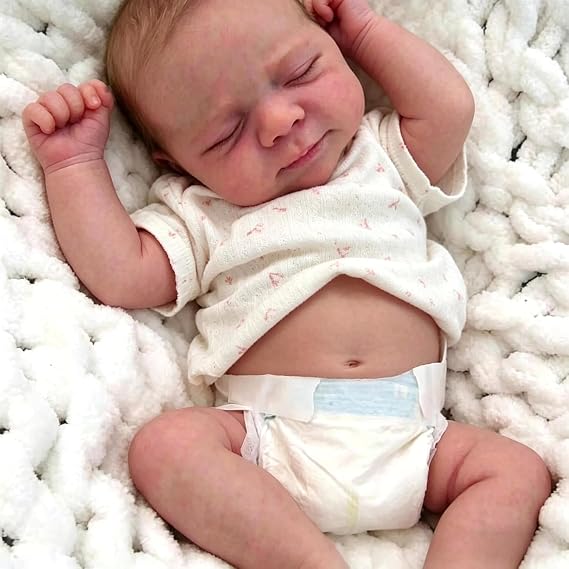 Anano Reborn Baby Dolls Vinyl Full Body Boy18 Inch Realistic Baby Doll Newborn Real Lifelike Babys Doll Full Body Real Life Babys Dolls New Born Reborn Babies Washable