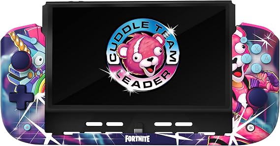 CRKD Nitro Deck - Professional Handheld Deck with Zero Stick Drift for Nintendo Switch and Switch OLED (Cuddle Team Leader Fortnite Edition)