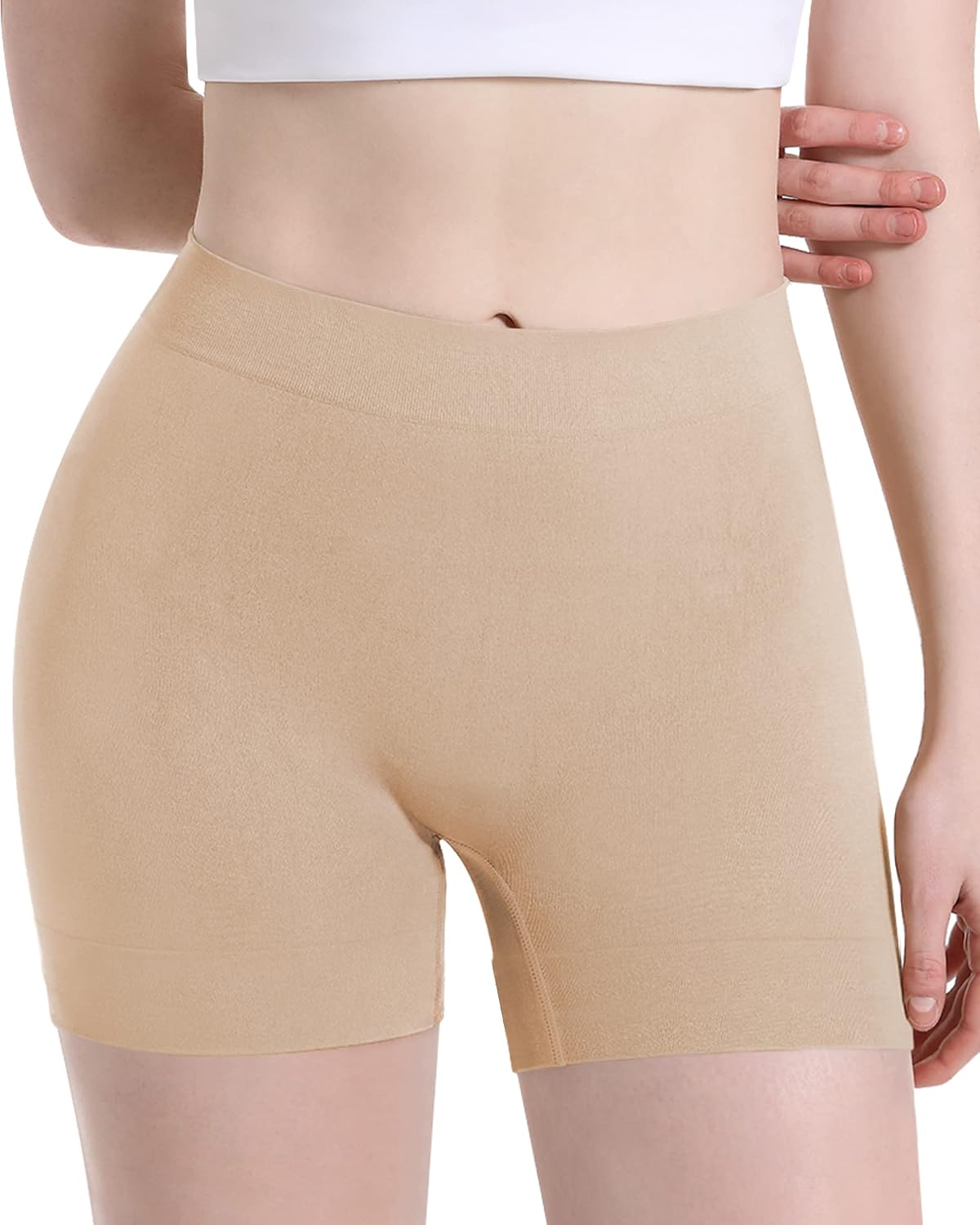 Reamphy Slip Shorts for Under Dresses,Women Smooth Boyshorts Panties Comfortable Soft Anti-chafing Shapewear Shorts
