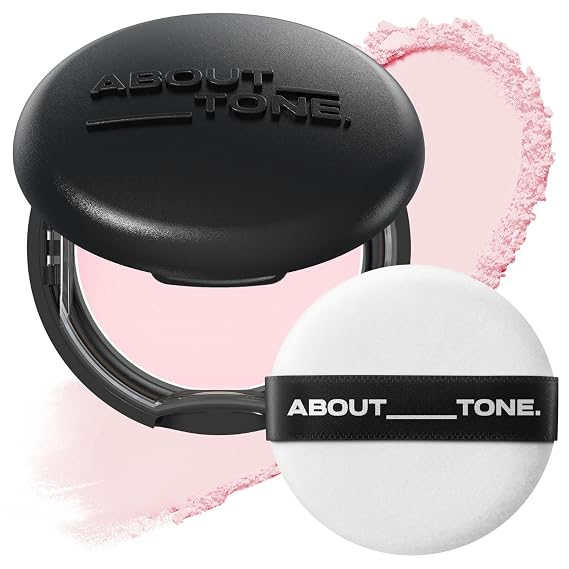 ABOUT TONE Blur Powder Pact, High-Adhesion, 0.5 COOL PINK, 0.32oz