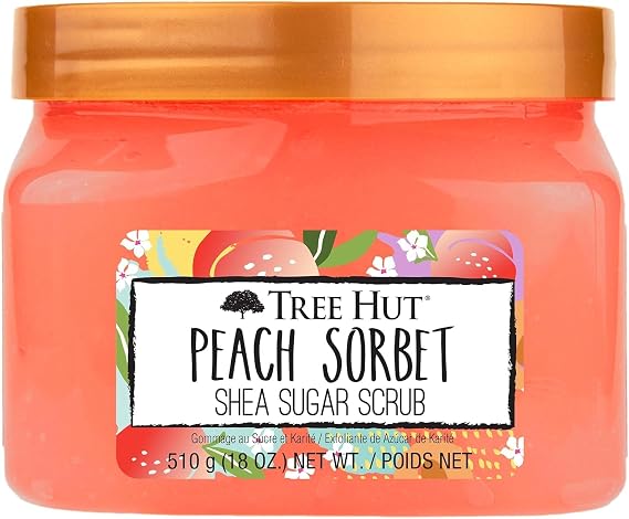 Treehut Tree Hut Peach Sorbet Shea Sugar Scrub Body Peeling 510Gr