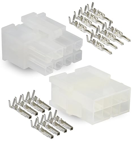 Molex, 8 Circuit Connector -2 Complete Set- Wire Conn. with Pins - Molex Mini-Fit Jr TM