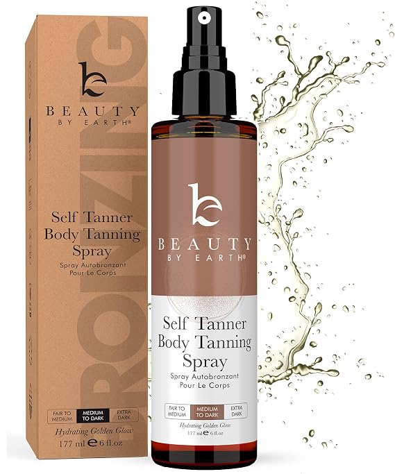 Self Tanner Spray - USA Made with Natural & Organic Ingredients