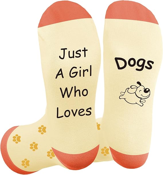 Novelty Socks Dog Gifts for Dog Mom Dad Birthday Mothers Fathers Day Xmas Dogs Themed Gifts for Dogs Lovers Men Women