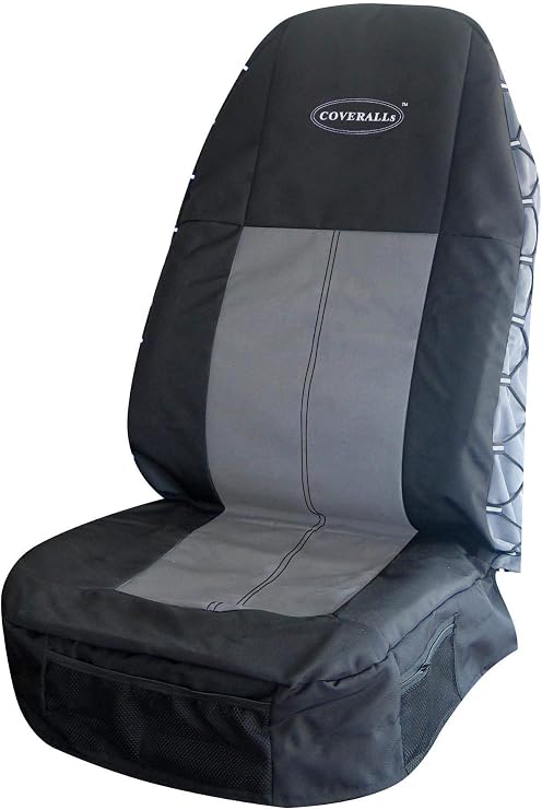 Highback COVERALLs Seat Cover - Black/Gray