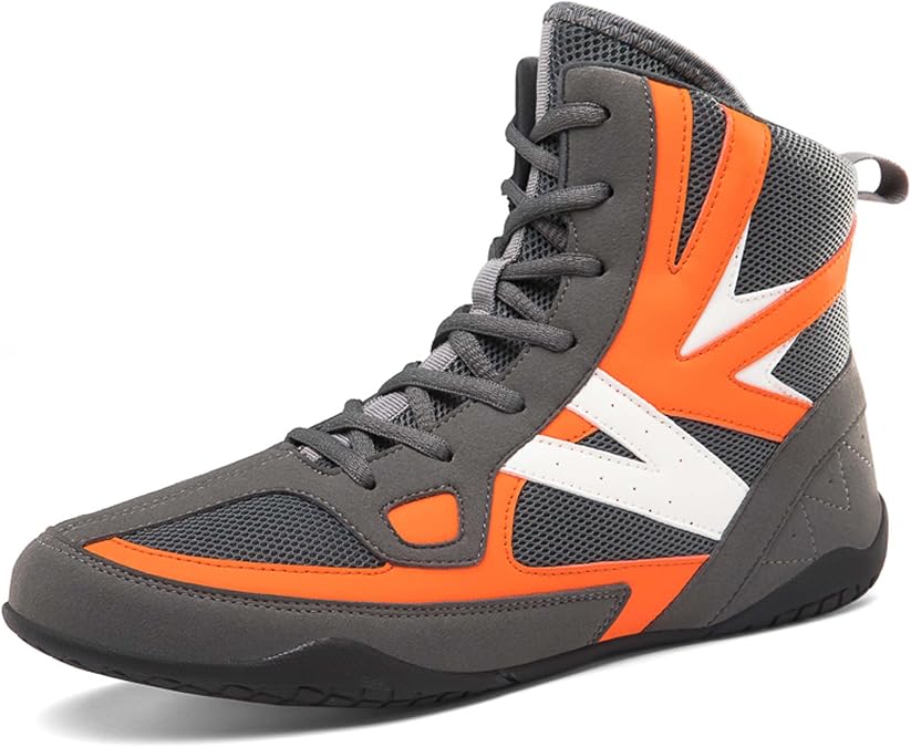 Usoway Men's Professional Boxing Shoes Non-Slip Wrestling Shoes Women's Lightweight Boxing Wrestling Training Shoes Adult Fitness Sports Shoes Fighting Weightlifting Multifunctional Shoes