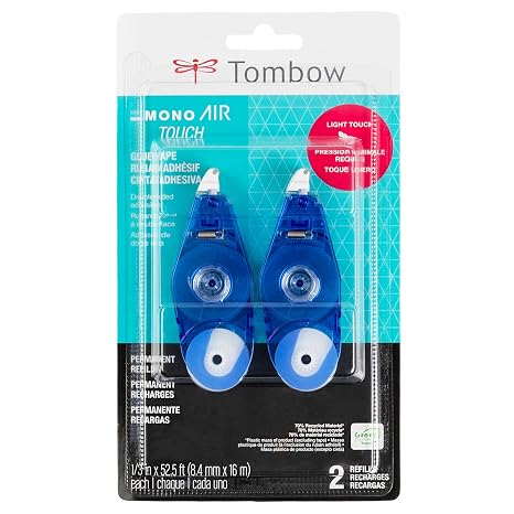 Tombow Mono Air Touch Adhesive, Refill 2-Pack