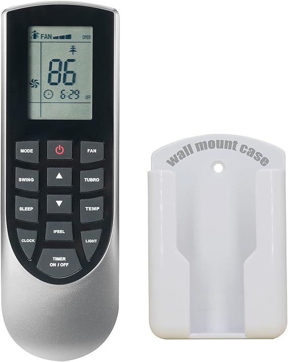 Replacement Remote Control for GREE Air Conditioner YAN1F10F(WlFl),LIVV09HP230V1A,LIVV18HP230V1A,LIVV12HP230V1A,LIVV24HP230V1A,LIVV09HP230V1AH,LIVV12HP230V1AH,LIVV18HP230V1AH,LIVV24HP230V1AH,Holder