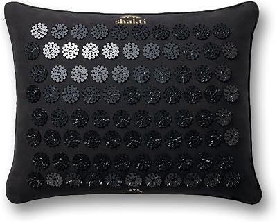 ShaktiMat Premium Acupressure Pillow, Original Intensity in Shakti Black, Massage Muscles, Aid Sleep & Unlock Inner Tension | Similar to Acupuncture, No Needles Required