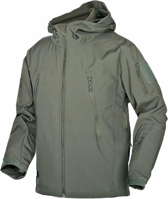 Men's Softshell Jacket Tactical Jacket Water-Repellent Military Jacket Camouflage Jacket Outdoor Jacket Warm Windproof Functional Jacket