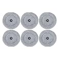 JOSYOG Saros 10 Replacement Dual Main Brush/Side Brushes/Mop Pads/Dust Bags for Roborock Saros 10 Robot Vacuum Cleaner Accessories Parts (6* mop pads)