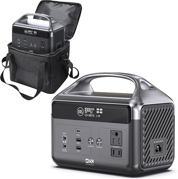 DaranEner Portable Power Station 192Wh LiFePO4 Battery, Solar Generator with Storage Bag, 2AC 300W (600W Surge), USB-C 60W PD, Fast Recharge for