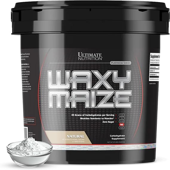 Ultimate Nutrition Waxy Maize, Fast Absorbing Carbohydrate Powder, 12 lb