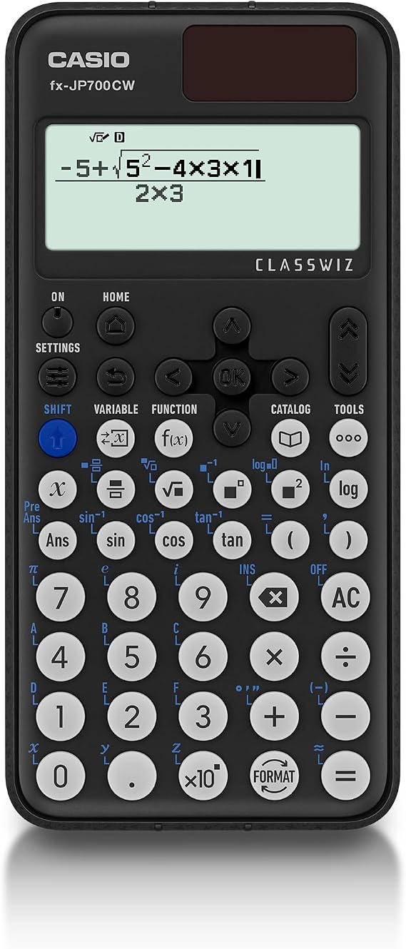 Casio fx-JP700CW-N Scientific Calculator, High Definition, Japanese Display, Over 600 Functions