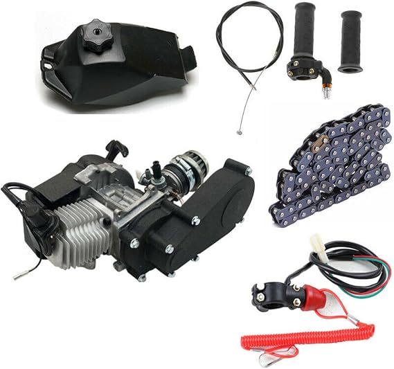 2 Stroke Engine Set 49CC Motor Kit for Pocket Bicycle Mini Dirt Bike ATV Scooter
