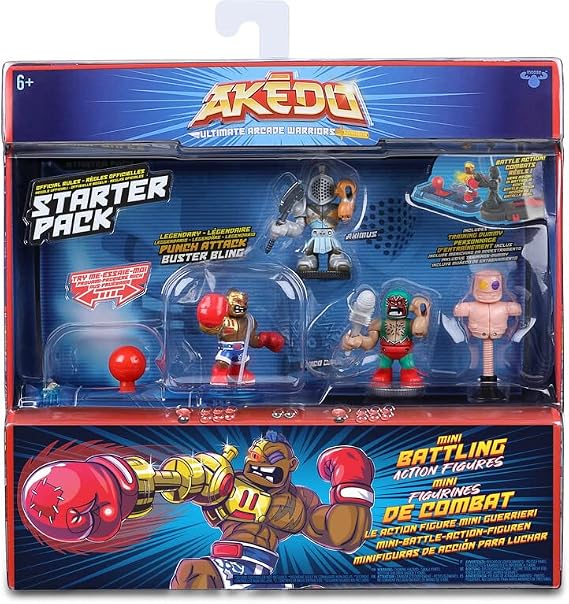 Famosa Akedo Start Pack Figure 3 Warriors, a Training Pc and a Control Control, Multicolor (AKE00000)