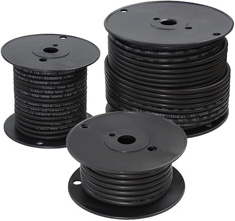 Powerwerx Solar Photovoltaic (PV) Wire Cable 600V UL 4703 (8 AWG, 500 ft.)