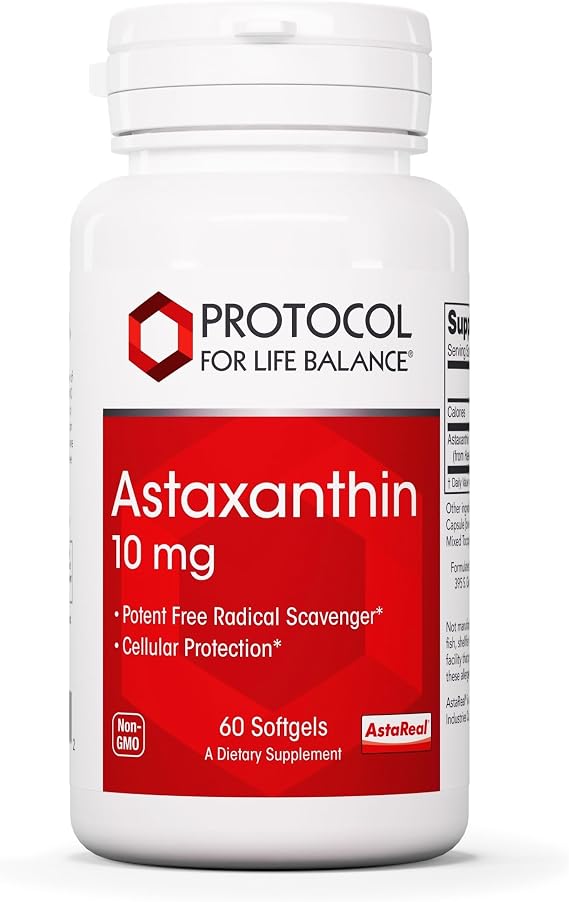 PROTOCOL FOR LIFE BALANCE Astaxanthin 10 mg, Cellular Health*, 60 Softgels