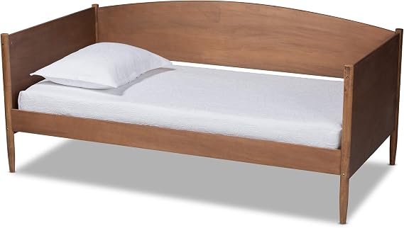Baxton Studio Daybed, Single, Ash walnut