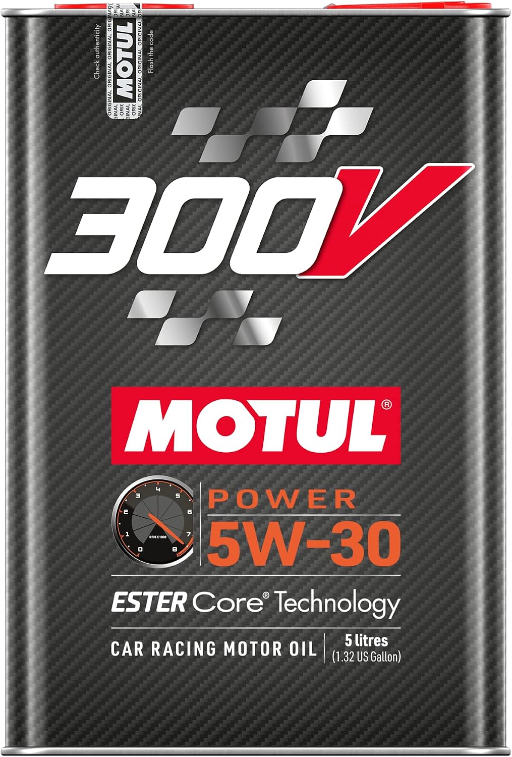 MOTUL 110815 300V 5W-30 POWER Car Racing Motor Oil Full Synthetic Engine Lubricant 5 Liter High Performance 4-Stroke Ester Core