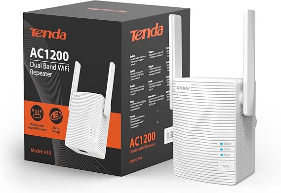 Tenda A18 Kablosuz Ağ Genişletici AC1200 WiFi