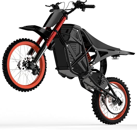 EDB001 electric dirt bike for adults Teens 30-37 mph bicycles motorcycle 48V 20.8AH e bike Battery 3000W motor kids ebike 1412 Off-Road mountain fat tire ebikes wheelie minibike Hydraulic Brakes.