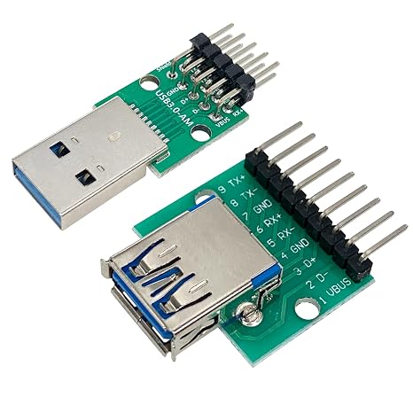 4Pcs USB3.0 to DIP Converter Board, 2.54mm Pitch Adapter for DIY