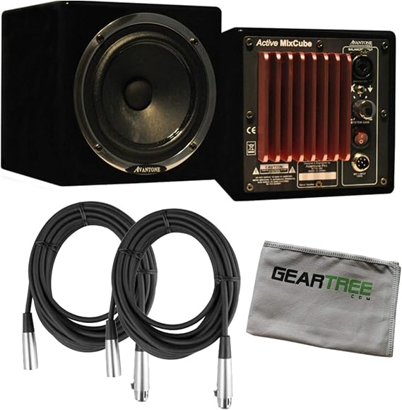 Avantone AB Powered MixCube 68W each (Pair) Black w/Cloth and 2 Cables