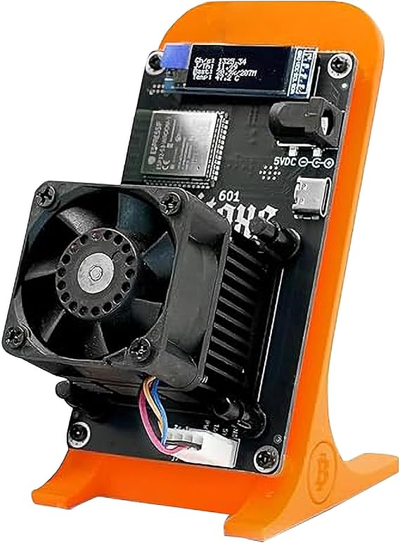 Solo Bitcoin Miner 601 BM1370 Chip Mining Kit 1.2TH/s Lottery BTC Miner Crypto Mining Rig Home ASIC Miner Open Source Bitcoin Miner Machine